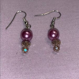 Glass beaded earrings